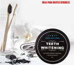 Blanqueador Dental con Carbón Activo Vegano + Cepillo de Bambú 🌿