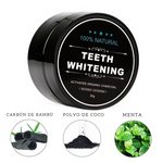 Blanqueador Dental con Carbón Activo Vegano + Cepillo de Bambú 🌿