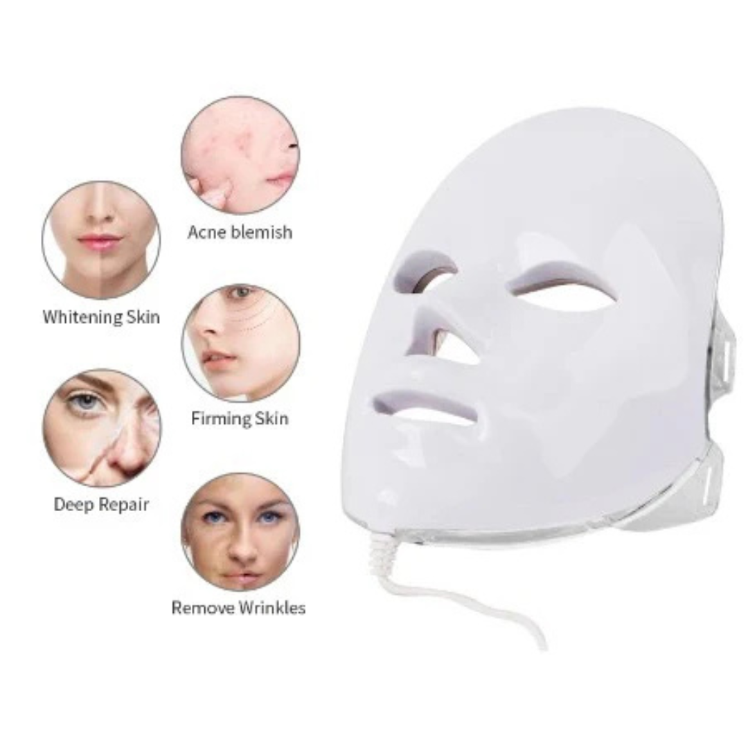 Máscara Facial LED 7 Colores